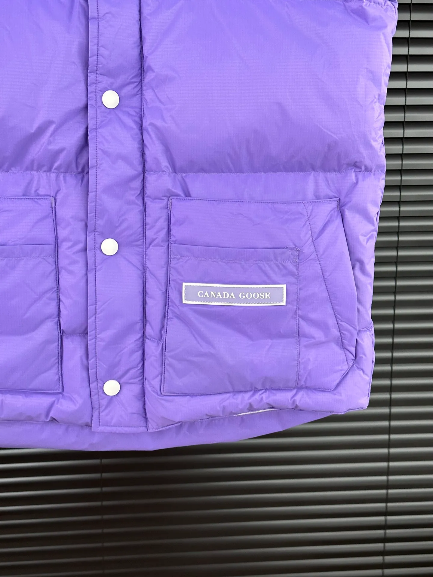 P400 【𝗖𝗮𝗻𝗮𝗱𝗮𝗴𝗼𝗼𝘀𝗲】/Canada Goose/White Label Glacier Down Vest/Purple